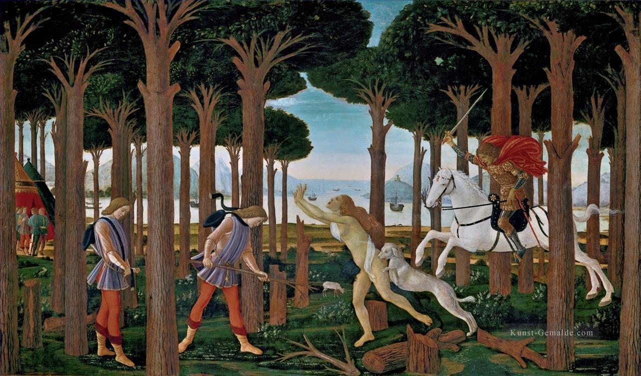 Nastagio ersten Sandro Botticelli Ölgemälde